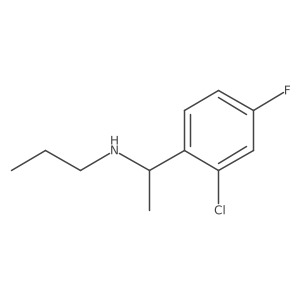 [1-(2-Chloro-4-fluorophenyl)ethyl](propyl)amine结构式