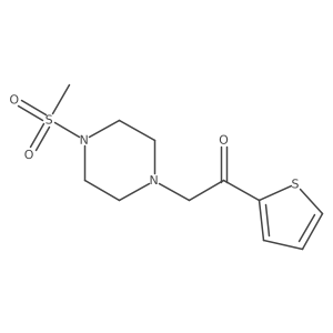 2-(4-(Methylsulfonyl)piperazin-1-yl)-1-(thiophen-2-yl)ethanone Structure