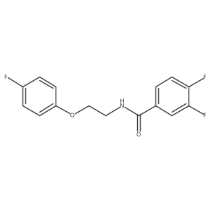 O=C(NCCOc1ccc(F)cc1)c1ccc(F)c(F)c1结构式