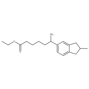 Ethyl Imicro-amino-2,3-dihydro-2-methyl-5-benzofuranhexanoate结构式