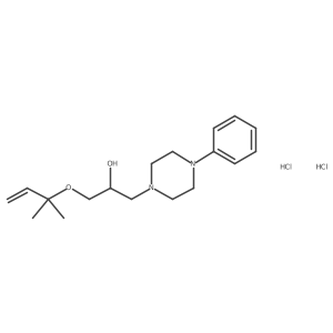 1-((2-Methylbut-3-en-2-yl)oxy)-3-(4-phenylpiperazin-1-yl)propan-2-ol dihydrochloride结构式
