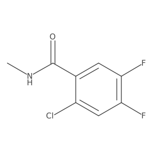 2-chloro-4,5-difluoro-N-methylbenzamide结构式