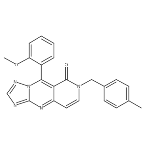 9-(2-Methoxyphenyl)-7-[(4-methylphenyl)methyl]pyrido[4,3-d][1,2,4]triazolo[1,5-a]pyrimidin-8(7H)-one结构式