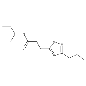 n-(Sec-butyl)-3-(3-propyl-1,2,4-oxadiazol-5-yl)propanamide Structure
