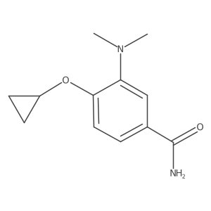 4-Cyclopropoxy-3-(dimethylamino)benzamide结构式