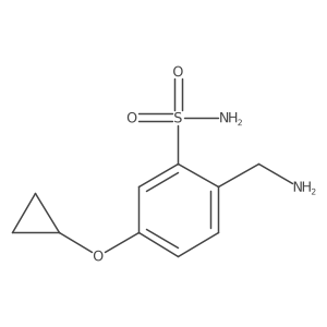2-(Aminomethyl)-5-cyclopropoxybenzenesulfonamide Structure