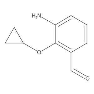 3-Amino-2-cyclopropoxybenzaldehyde Structure