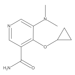 4-Cyclopropoxy-5-(dimethylamino)nicotinamide Structure