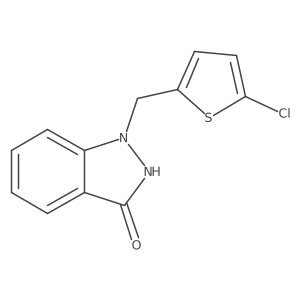 1-[(5-Chloro-2-thienyl)methyl]-1,2-dihydro-3H-indazol-3-one Structure