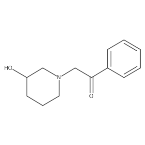 2-(3-Hydroxypiperidin-1-yl)-1-phenylethan-1-one Structure