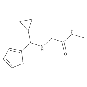 2-[(Cyclopropyl-2-thienylmethyl)amino]-N-methylacetamide Structure