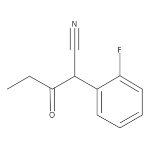 2-(2-Fluorophenyl)-3-oxopentanenitrile Structure