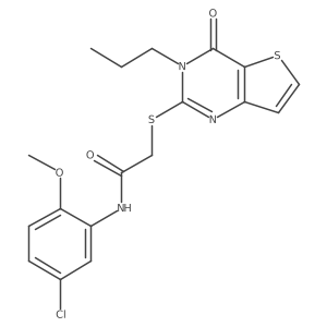 N-(5-chloro-2-methoxyphenyl)-2-({4-oxo-3-propyl-3H,4H-thieno[3,2-d]pyrimidin-2-yl}sulfanyl)acetamide Structure