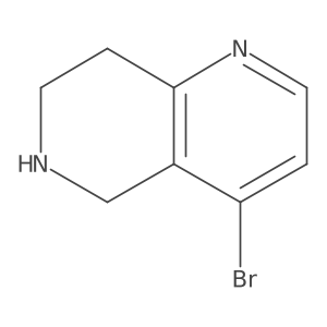 4-Bromo-5,6,7,8-tetrahydro-1,6-naphthyridine Structure