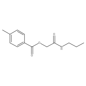 2-Oxo-2-(propylamino)ethyl 4-methylbenzoate结构式