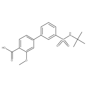 4-(3-t-Butylsulfamoylphenyl)-2-methoxybenzoic acid结构式