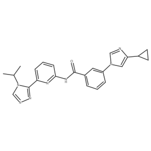 3-(4-cyclopropyl-1H-imidazol-1-yl)-N-(6-(4-isopropyl-4H-1,2,4-triazol-3-yl)pyridin-2-yl)benzamide Structure