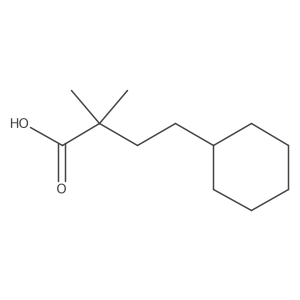 4-Cyclohexyl-2,2-dimethylbutanoic acid结构式