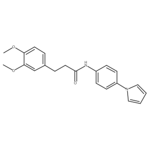 3-(3,4-dimethoxyphenyl)-N-[4-(1H-pyrrol-1-yl)phenyl]propanamide结构式