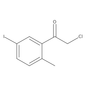 Ethanone, 2-chloro-1-(5-iodo-2-methylphenyl)- Structure