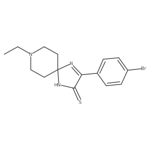 3-(4-Bromophenyl)-8-ethyl-1,4,8-triazaspiro[4.5]dec-3-ene-2-thione Structure
