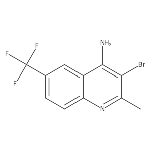 4-Amino-3-bromo-2-methyl-6-(trifluoromethyl)quinoline结构式