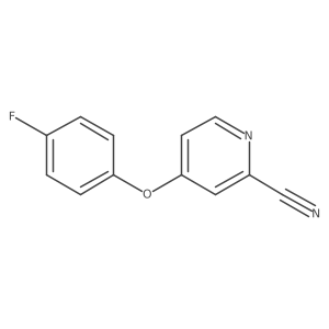 4-(4-Fluorophenoxy)pyridine-2-carbonitrile结构式