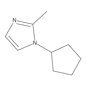 1-cyclopentyl-2-methyl-1H-imidazole结构式