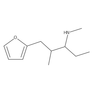 2-Furanpropanamine, I+/--ethyl-N,I(2)-dimethyl-结构式