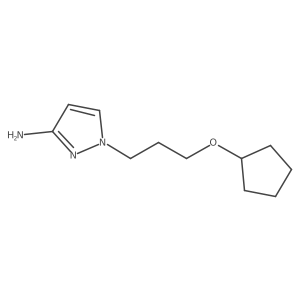 1-(3-(Cyclopentyloxy)propyl)-1h-pyrazol-3-amine Structure