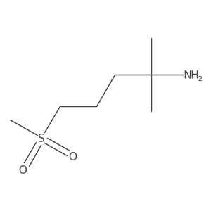 2-Methyl-5-(methylsulfonyl)pentan-2-amine Structure