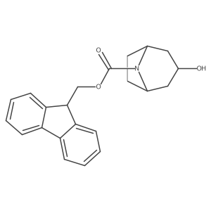 9H-fluoren-9-ylmethyl 3-hydroxy-8-azabicyclo[3.2.1]octane-8-carboxylate Structure
