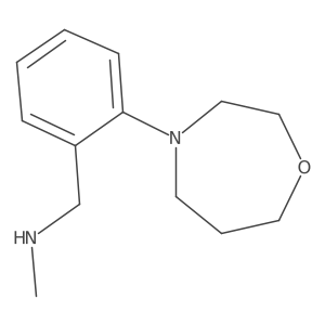 Benzenemethanamine, N-methyl-2-(tetrahydro-1,4-oxazepin-4(5H)-yl)-结构式