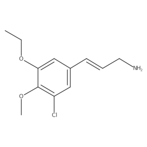 3-(3-Chloro-5-ethoxy-4-methoxyphenyl)prop-2-en-1-amine结构式
