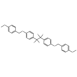 1,2-Bis[[(4-methoxybenzyl)oxy]phenyl]-1,1,2,2-tetrafluoroethane结构式