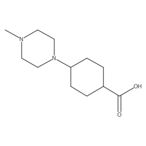 4-(4-Methylpiperazin-1-yl)cyclohexane-1-carboxylic acid结构式