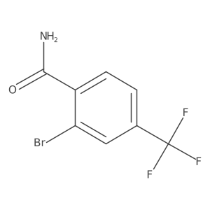 2-Bromo-4-(trifluoromethyl)benzamide结构式