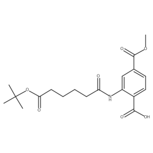 4-Methoxycarbonyl-2-[[6-[(2-methylpropan-2-yl)oxy]-6-oxohexanoyl]amino]benzoic acid结构式
