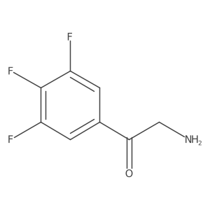 2-Amino-1-(3,4,5-trifluorophenyl)ethan-1-one结构式