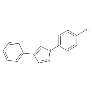 6-(4-phenyl-1H-pyrazol-1-yl)pyridin-3-amine结构式