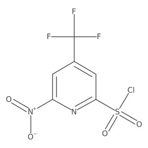 6-Nitro-4-(trifluoromethyl)pyridine-2-sulfonyl chloride Structure
