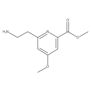 Methyl 6-(2-aminoethyl)-4-methoxypyridine-2-carboxylate Structure