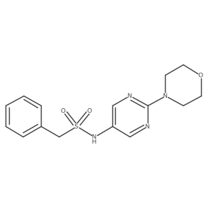 N-(2-morpholinopyrimidin-5-yl)-1-phenylmethanesulfonamide结构式