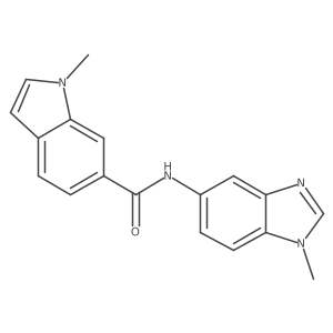 1-methyl-N-(1-methyl-1H-benzimidazol-5-yl)-1H-indole-6-carboxamide Structure