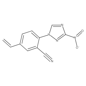 2-(3-nitro-1H-1,2,4-triazol-1-yl)-5-vinylbenzonitrile Structure