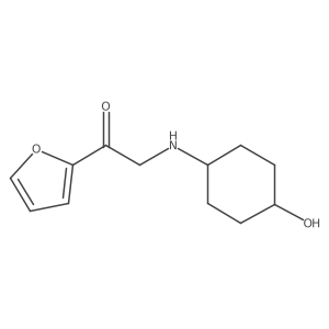 1-(Furan-2-yl)-2-(((1r,4r)-4-hydroxycyclohexyl)amino)ethanone Structure