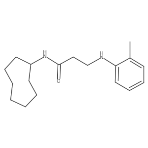 N-cyclooctyl-3-[(2-methylphenyl)amino]propanamide Structure