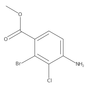 Methyl 4-amino-2-bromo-3-chlorobenzoate Structure