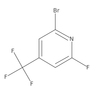 2-Bromo-6-fluoro-4-(trifluoromethyl)pyridine Structure