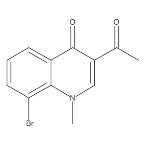 3-acetyl-8-bromo-1-methylquinolin-4(1H)-one Structure